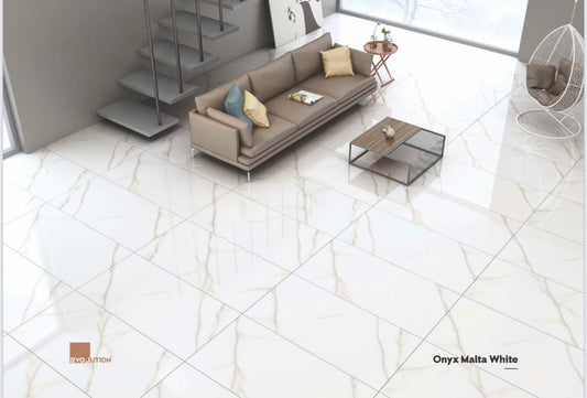 Onyx Malta White 60x60 Gloss image 0