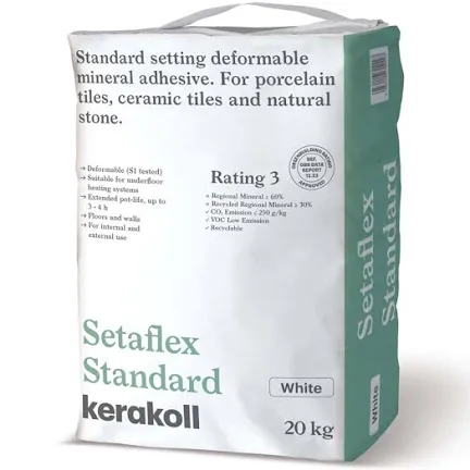 Kerakoll Setaflex Standard Set S1 Adhesive White 20kg image 0